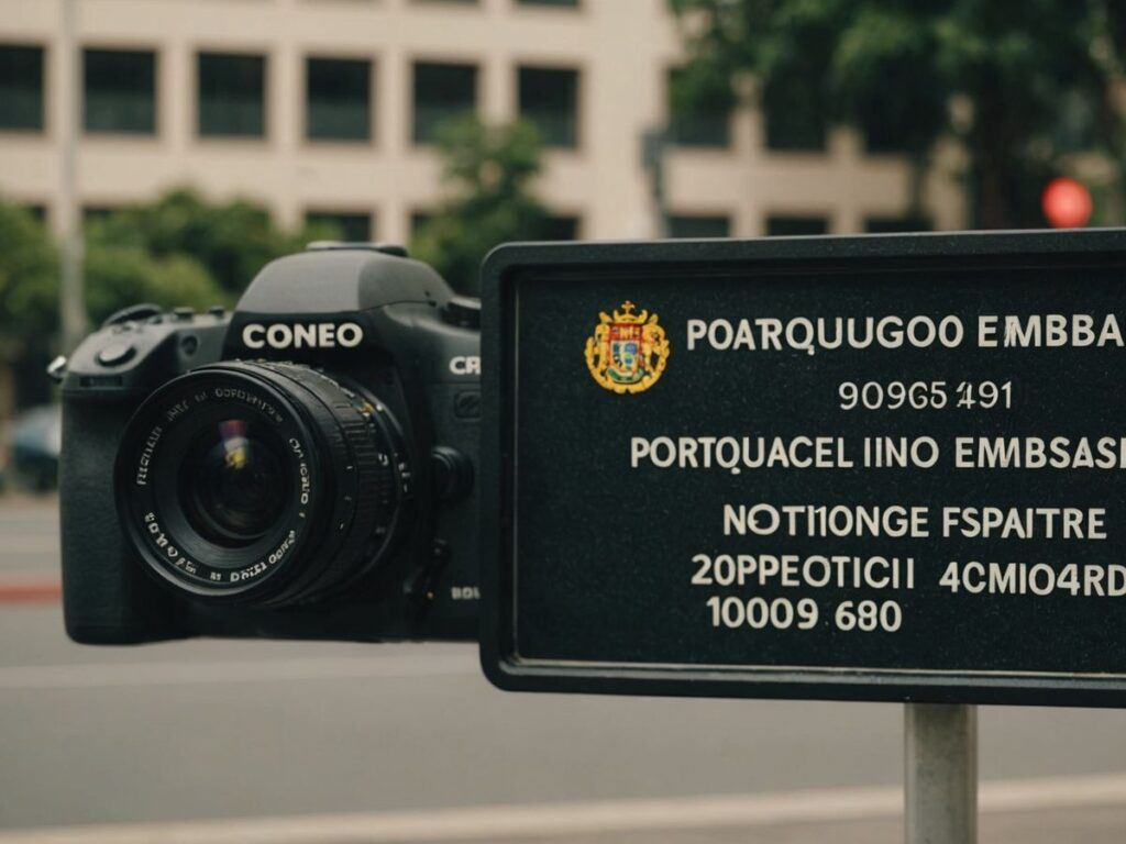 Portuguese Embassy in Caracas with emergency contact numbers