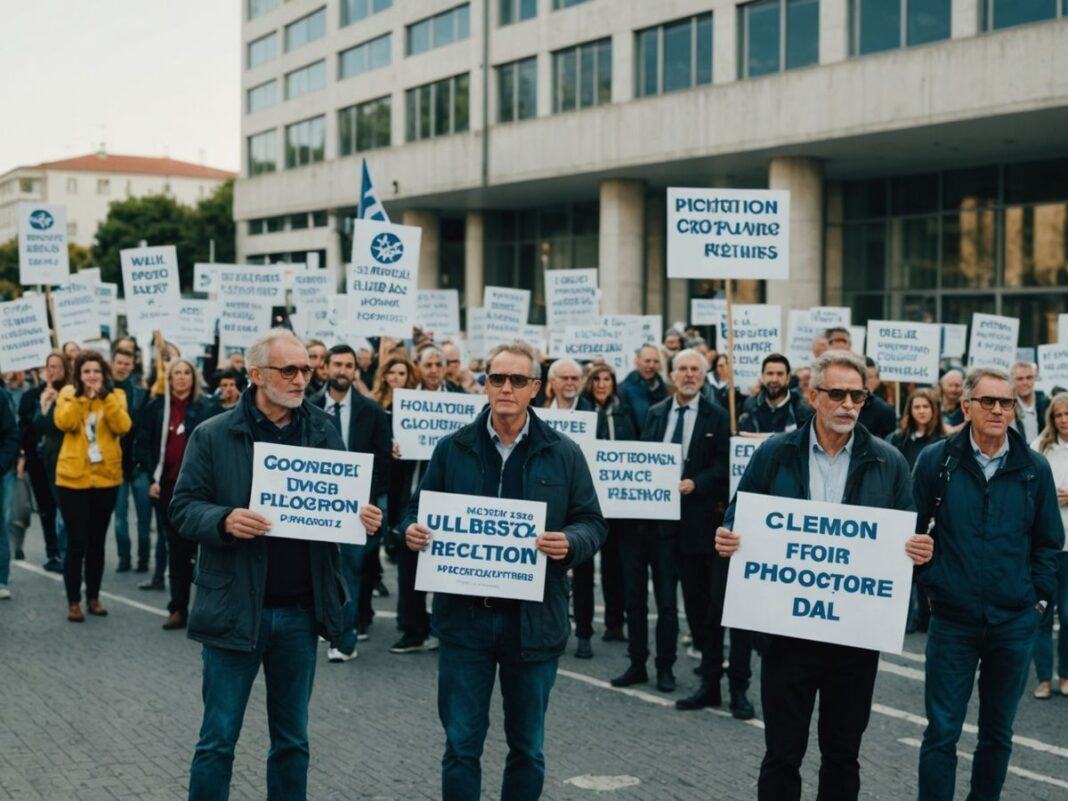 Doctors in Lisbon protest for better pay and conditions