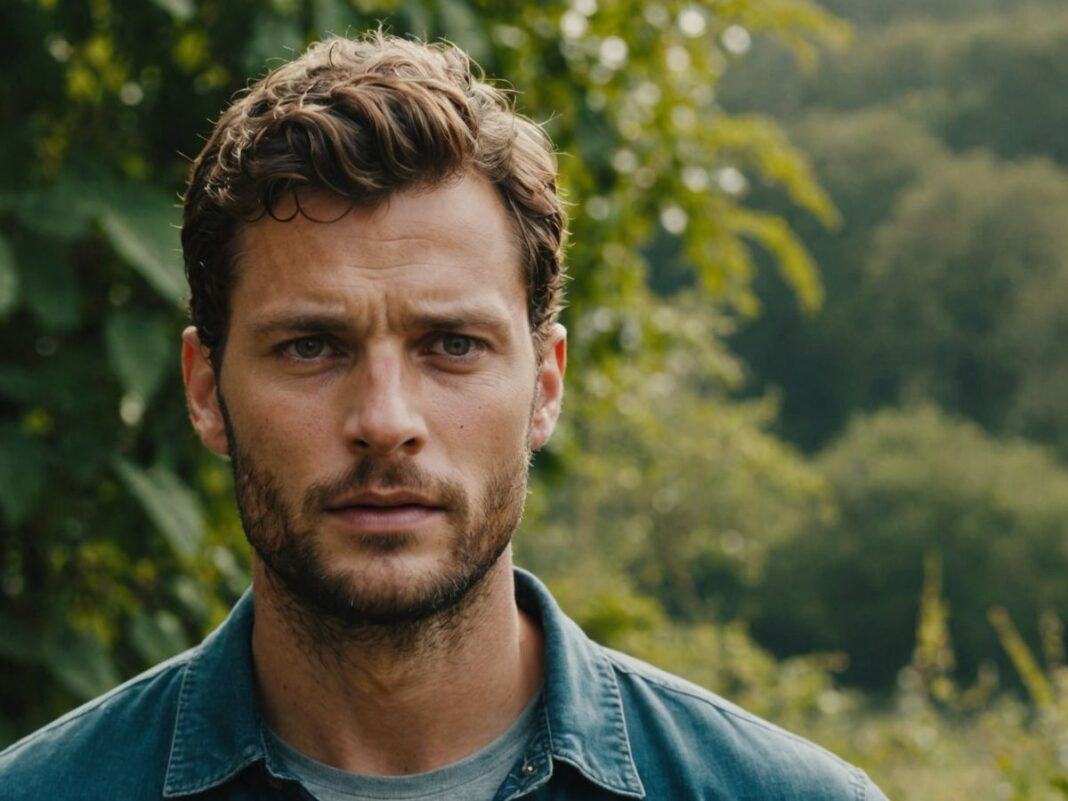 Jamie Dornan encounters toxic caterpillar in Portugal