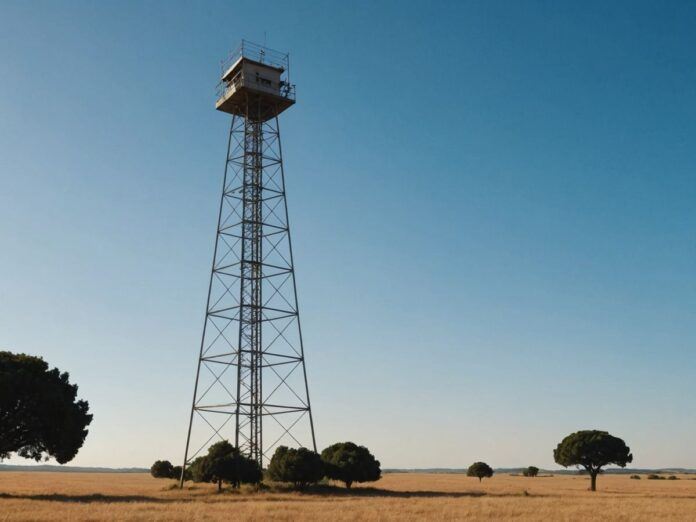 5G tower in Alentejo providing connectivity to remote areas