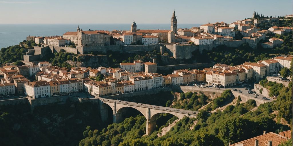 Beautiful landscapes of Portugal, Spain, and France