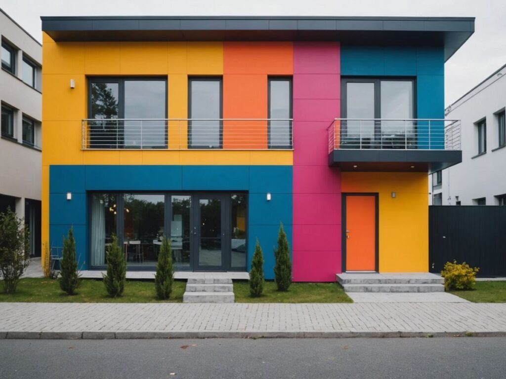 Newly opened youth house in Parede with vibrant exterior