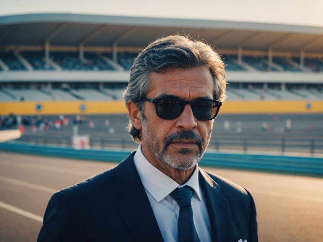 Paulo Pinheiro, CEO, Algarve International Circuit, smiling in suit