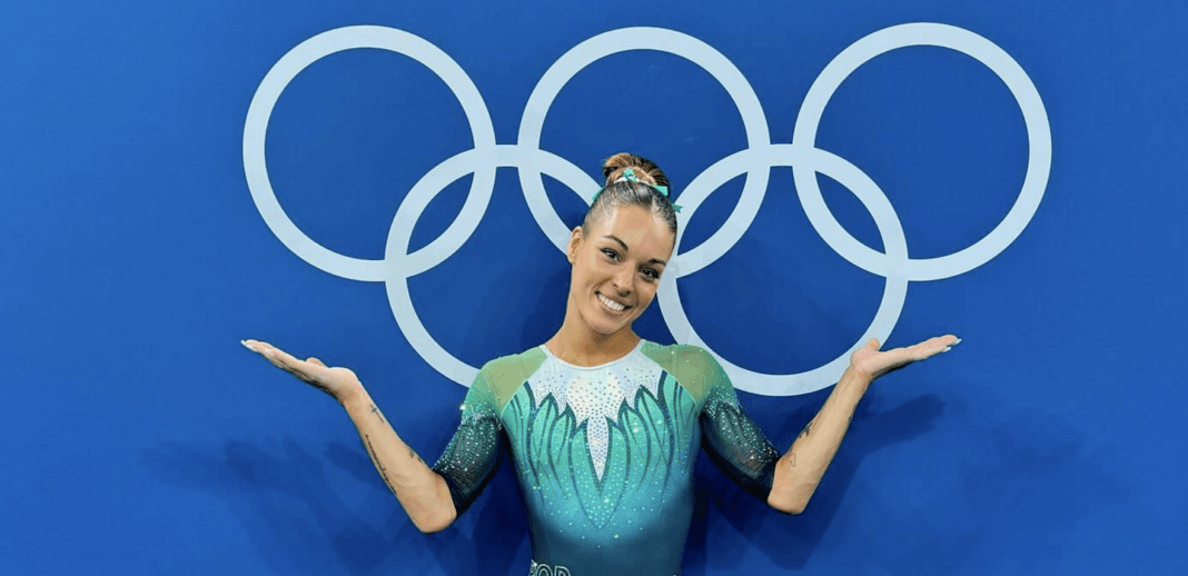 Gymnast Filipa Martins at the Olympics