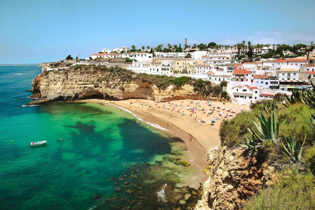 View of Carvoeiro beach