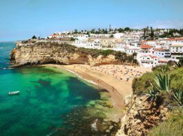 View of Carvoeiro beach