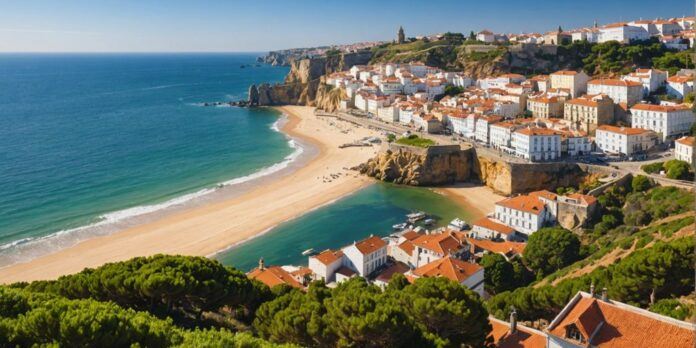 Portugal's stunning coastline with beaches and blue waters.