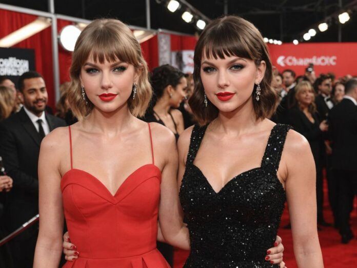 Taylor Swift and Charli XCX on red carpet