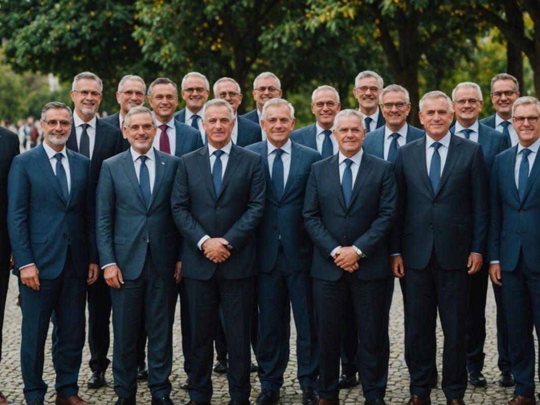 New Portuguese ministers of Economy and Finances group photo