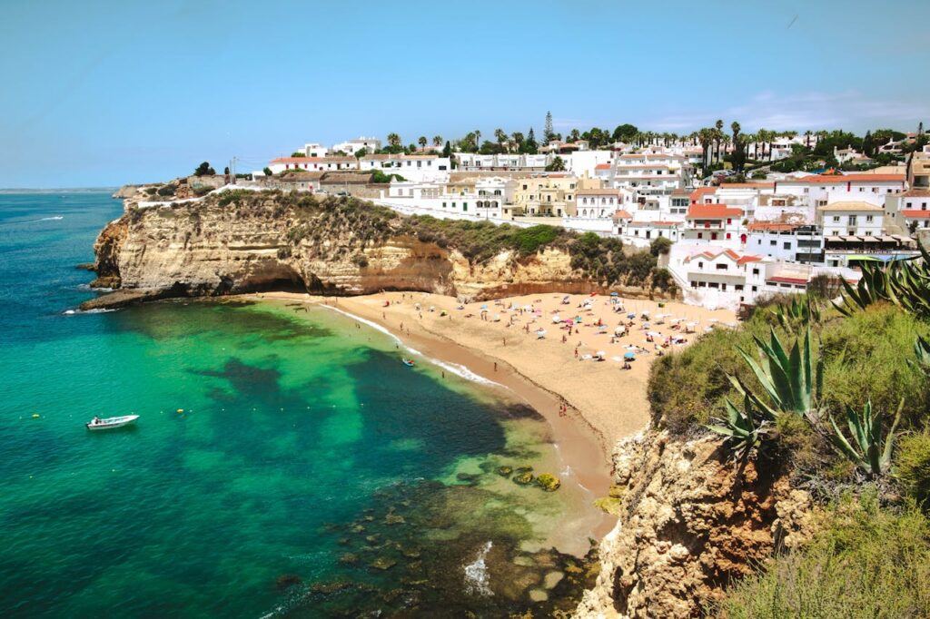 An Algarve beach in Portugal