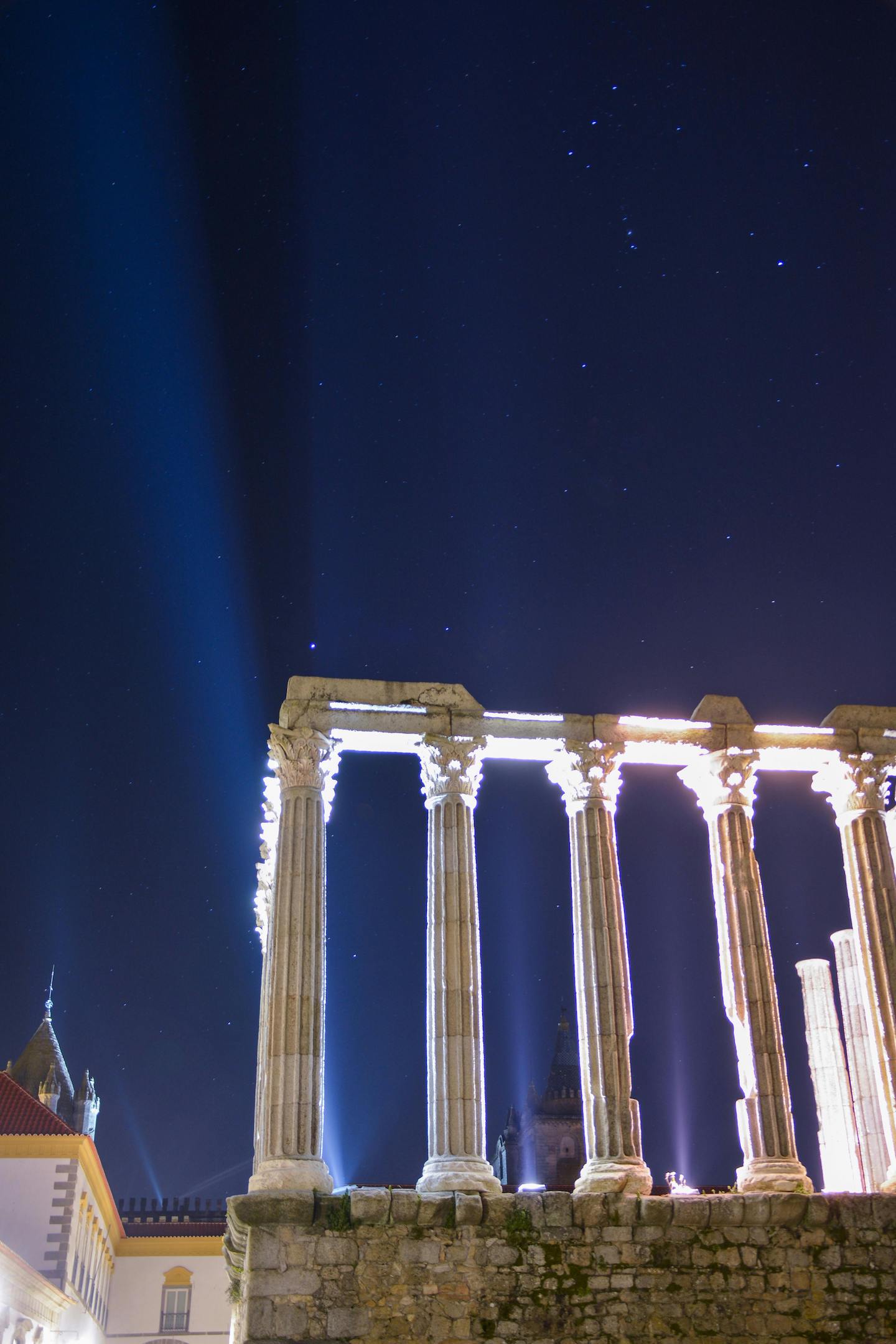 The Roman Temple of Évora in the Portuguese city of Évora