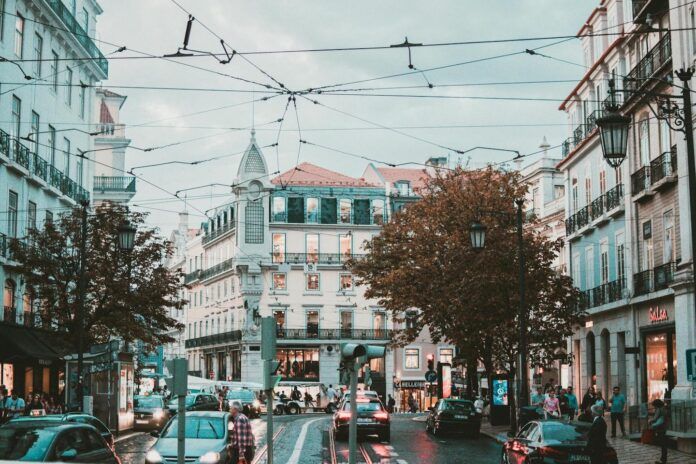 Streets of Lisbon. Portugal