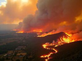 Wildfires in Portugal causing destruction and loss.