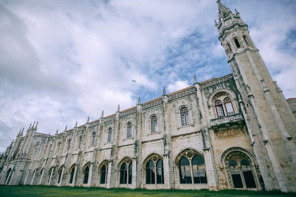 A photo of the Jeronimos Monastery in Portugal