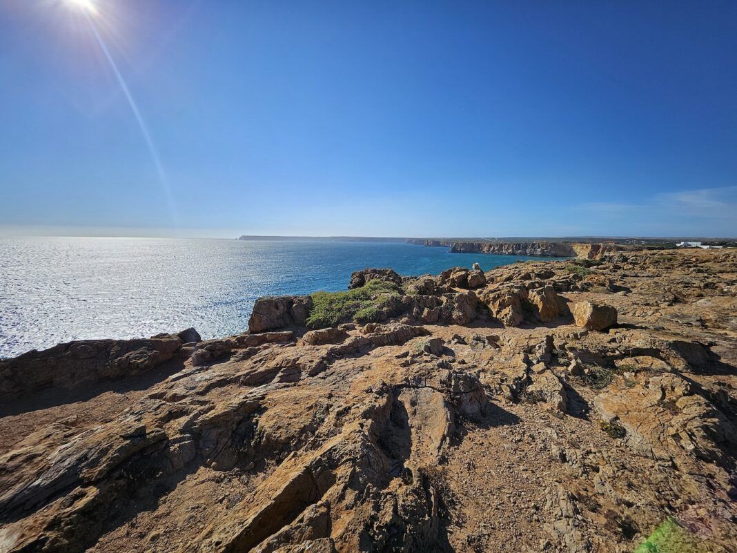 Sagres coastline and rocky cliffs