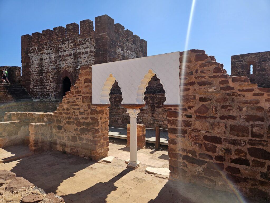 A moorish style decorative entrance at the ruined Silves Castle