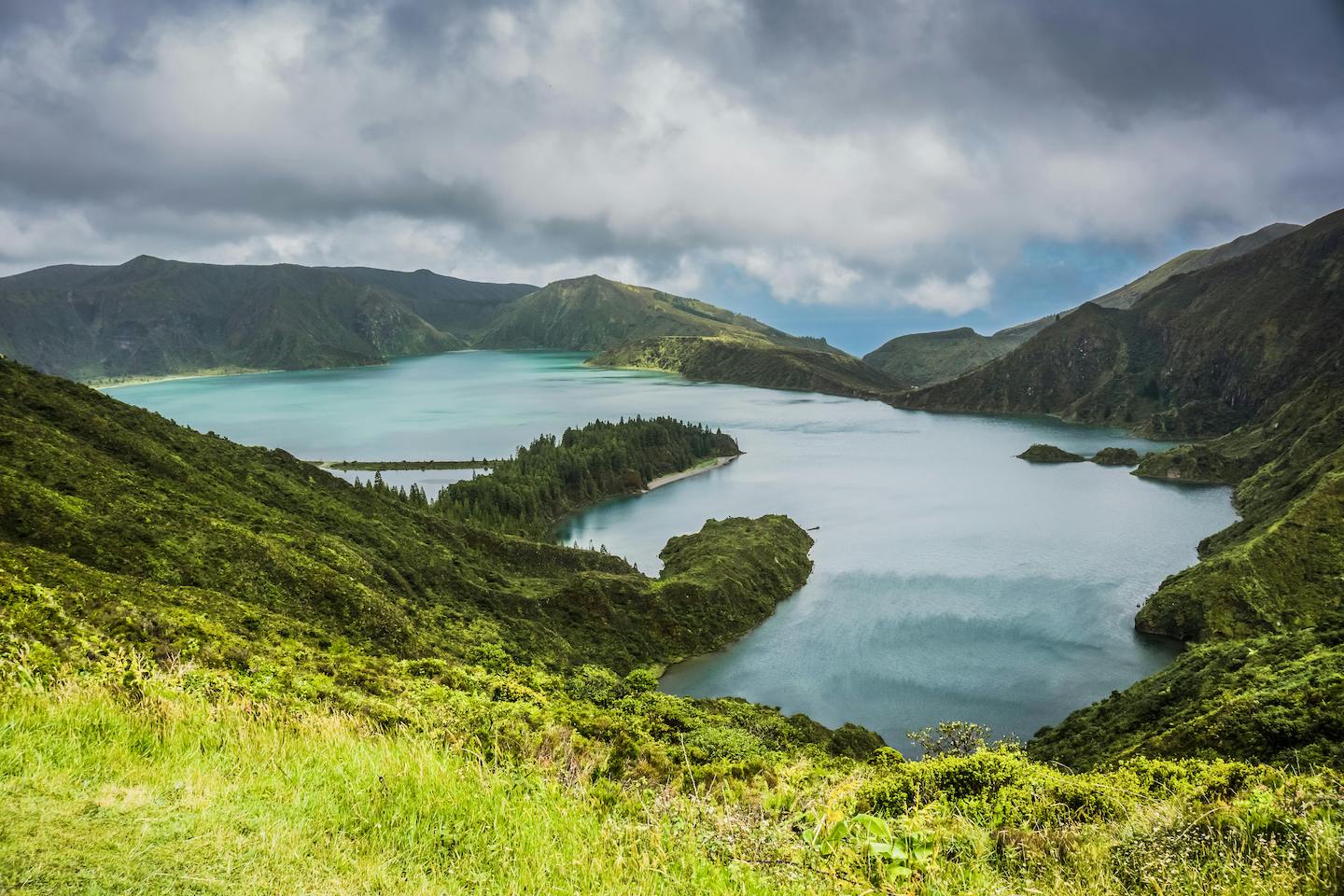 Inlet of water on the Azores coast