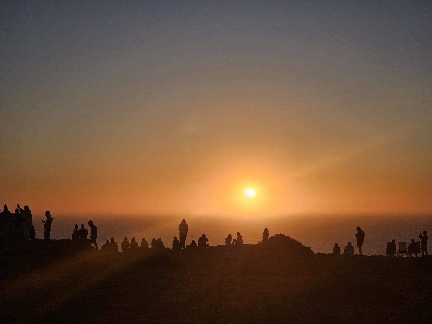 People watching the sunset on Cape St Vincent