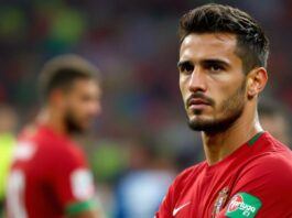 Fabio Carvalho in Portugal U21 jersey, looking thoughtful.