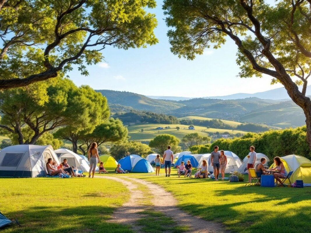 Scenic view of HolaCamp camping park in Algarve.