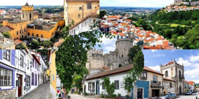 Collage of Óbidos, Monsaraz, and Sintra towns.