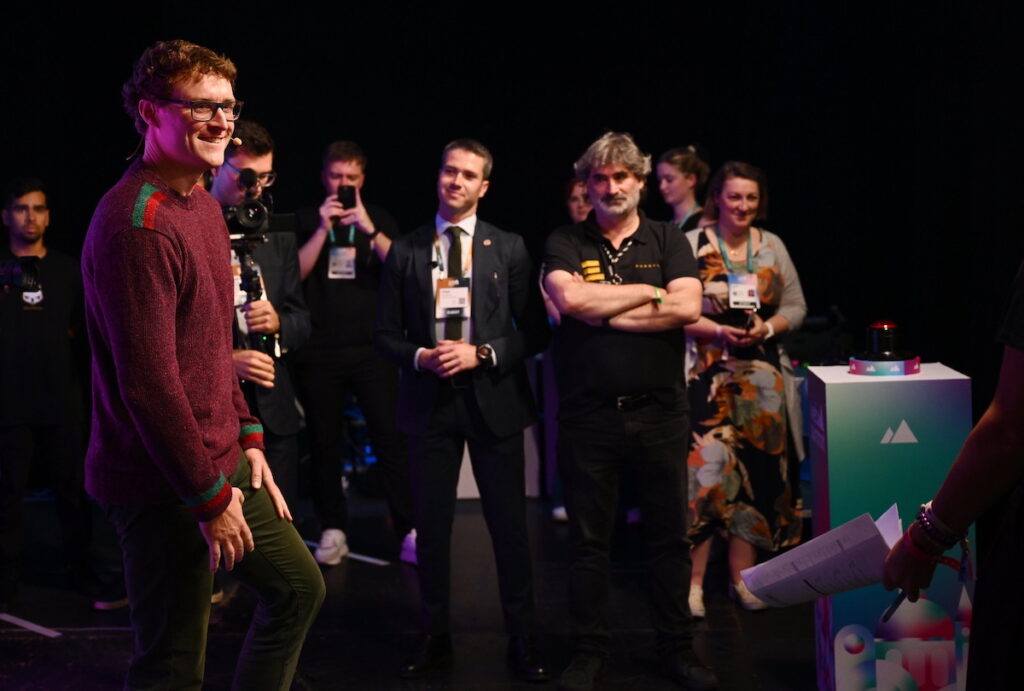 11 November 2024; Paddy Cosgrave, CEO & Founder, Web Summit, backstage during the opening night of Web Summit 2024 at the MEO Arena in Lisbon, Portugal. 