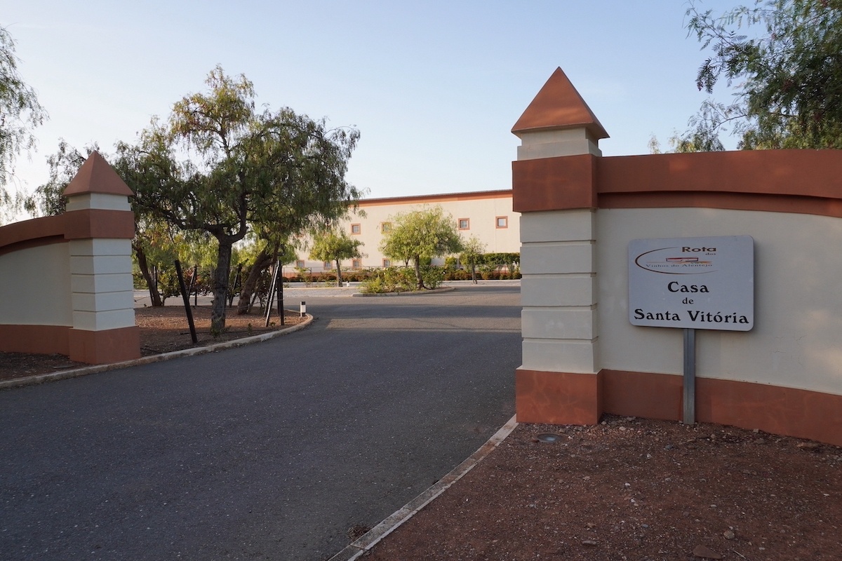 The entrance gates to Casa Santa Vitoria in the Alentejo, Portugal.