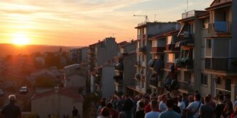 Overcrowded apartments in Portugal amidst a housing crisis.