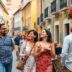 Couples enjoying time together in a picturesque Portuguese setting.