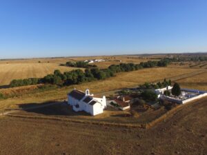 Aerial view of the Santa Susana archaeological site.