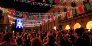 Festival attendees enjoying diverse films in Porto.