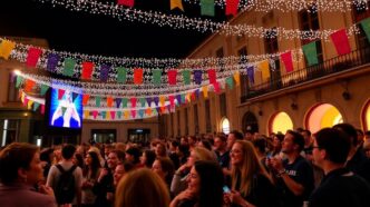 Festival attendees enjoying diverse films in Porto.