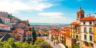 Scenic view of Portugal's architecture and landscape.