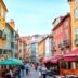 Colorful streets of Portugal with traditional architecture.