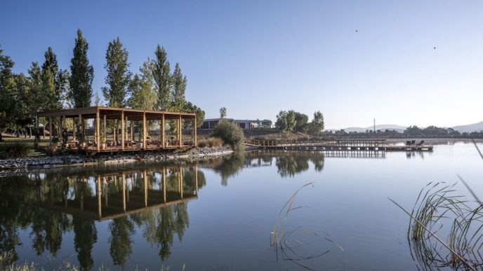 L'And resort beside teh water in teh Alentejo Portugal