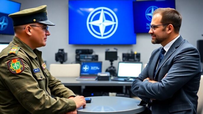 Military and tech leaders collaborate on NATO advancements.