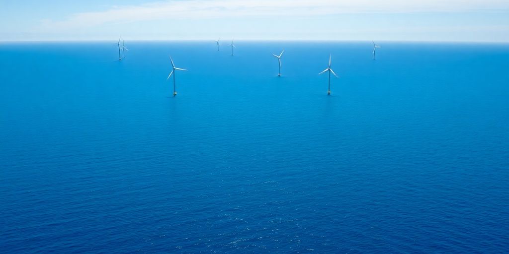 Offshore wind turbines near Portugal's coastline and fishing waters.